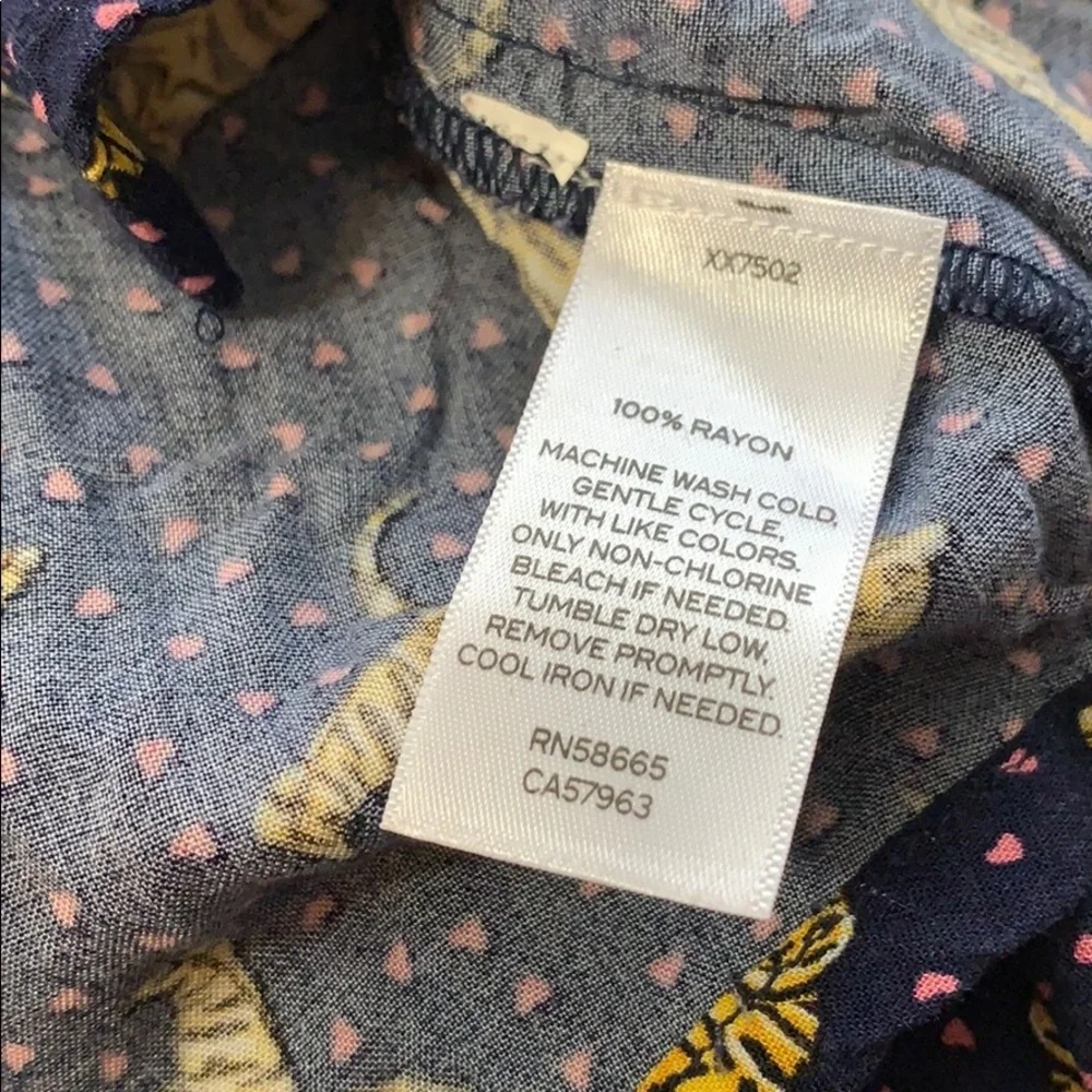 Tucker + Tate Print Tie Back Shirt (Big Girl) M